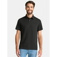thumbnail image 1 of George Men's & Big Men's Double Knit Polo Shirt with Short Sleeves, Sizes S-3XL, 1 of 5