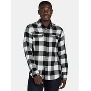 GEORGE Men's and Big Men's Flannel Shirt with Long Sleeves, Sizes XS-3XLT
