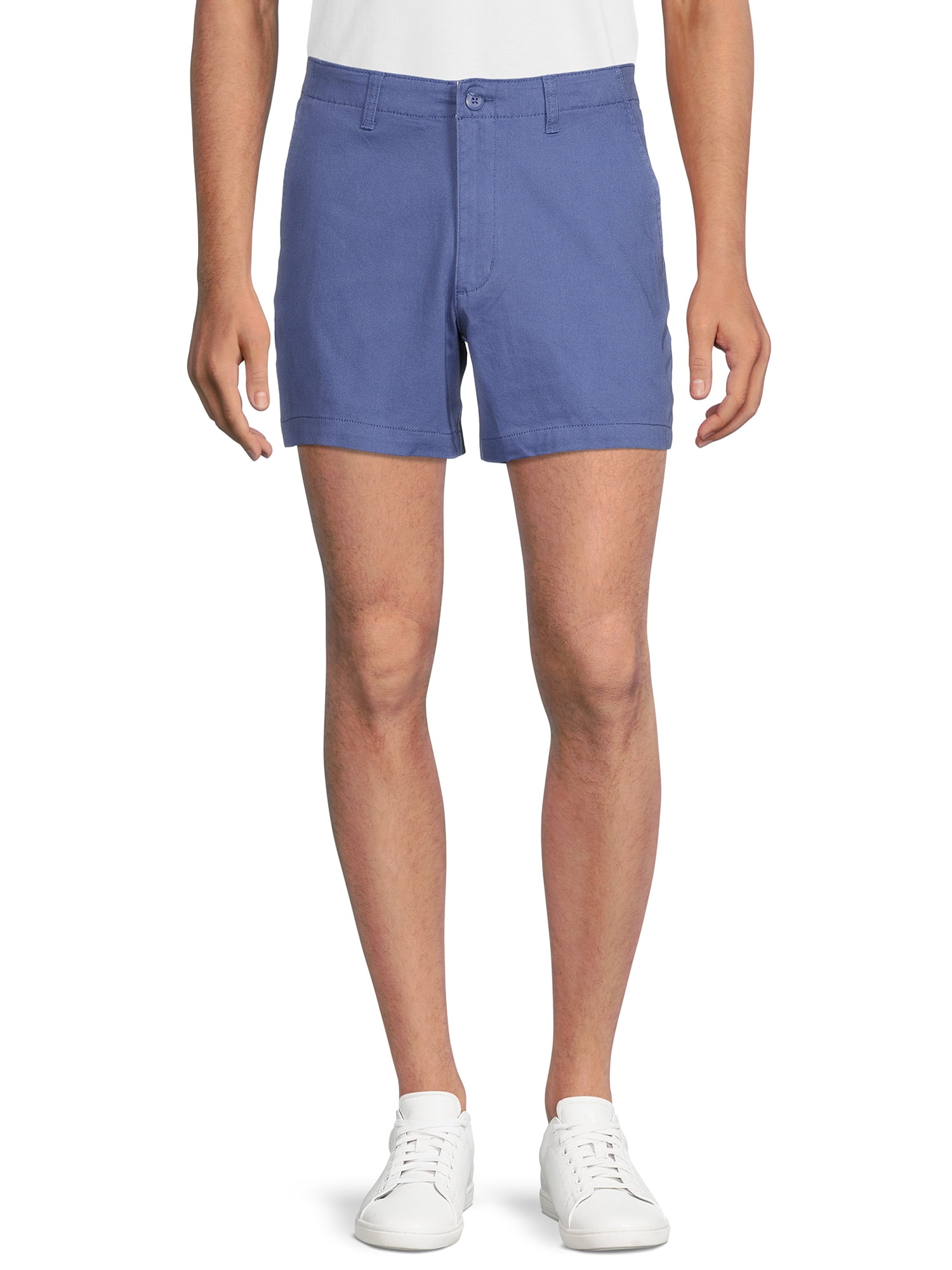 Men's and Big Men's Flat Front Shorts, 5” Inseam, Sizes 2854