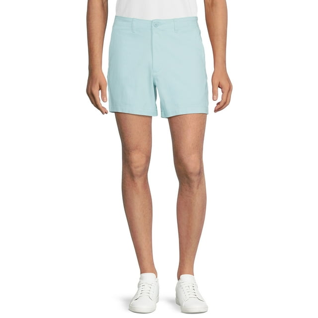 Men's and Big Men's Flat Front Shorts, 5” Inseam, Sizes 2854