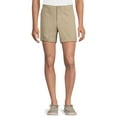 Men's and Big Men's Flat Front Shorts, 5" Inseam, Sizes 3046