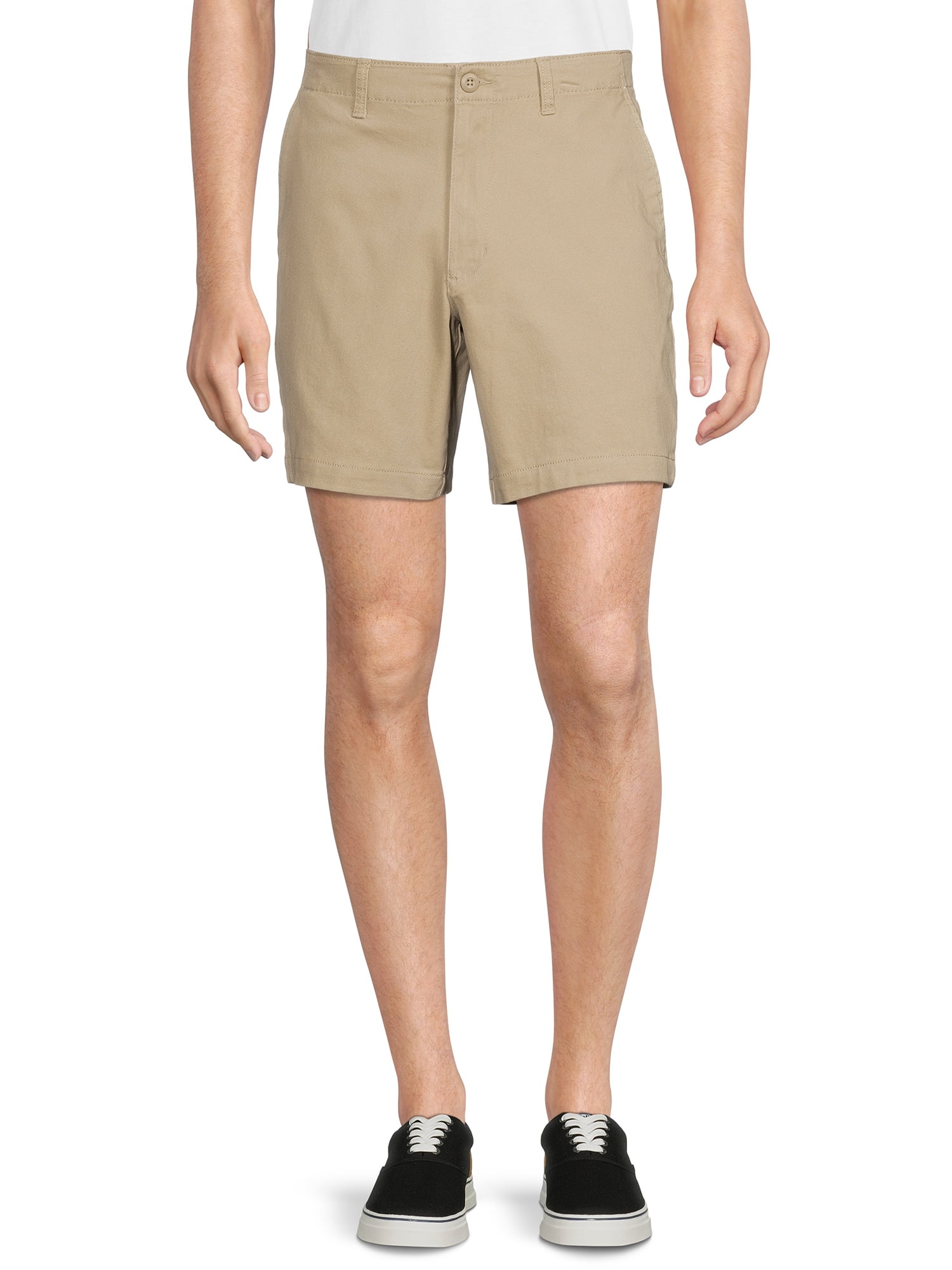 Men's and Big Men's Flat Front Shorts, 7” Inseam, Sizes 2854