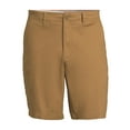 Men's and Big Men's Flat Front Shorts, 7" Inseam, Sizes 2854