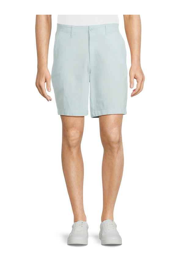 Men's and Big Men's Flat Front Shorts, 9" Inseam, Sizes 28-54