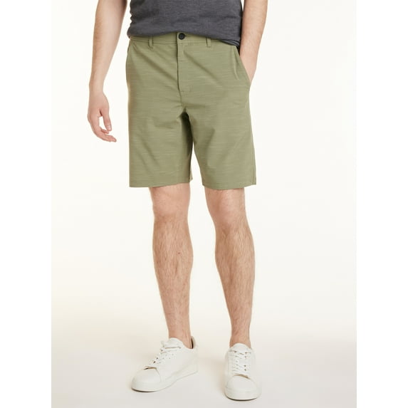 George Men's and Big Men's Flat Front Shorts, 9" Inseam, Sizes 30-46