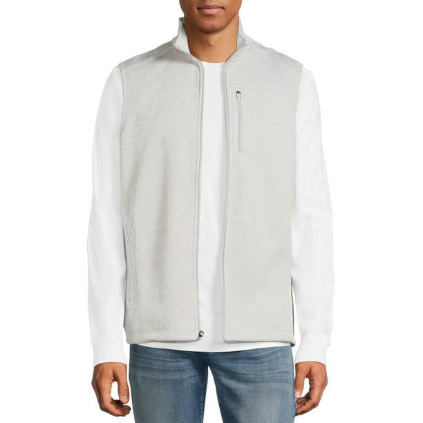 George Men's and Big Men's Fleece Sweater Vest, up to Size 5XL ...