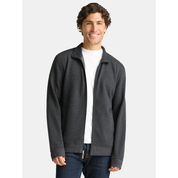 George Men's and Big Men's Full Zip Knit Jacket, Size XS-3XL