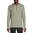 thumbnail image 1 of George Men's and Big Men's Henley Hoodie, 1 of 5