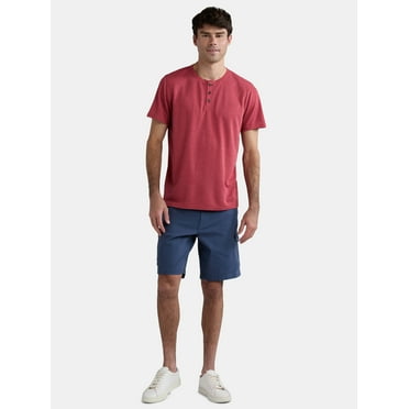 George Men's and Big Men's Henley Tee with Short Sleeves, Sizes S-3XL