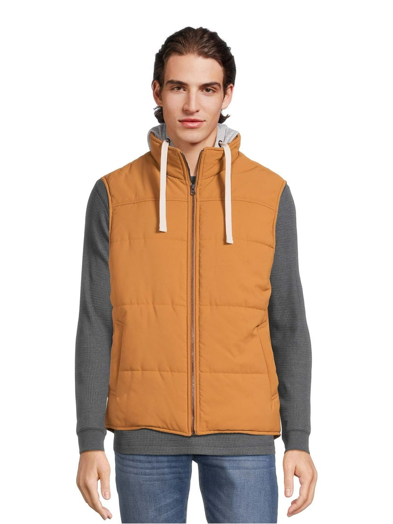 George Men's and Big Men's Hooded Vest, Sizes S-3XL
