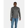 thumbnail image 1 of George Men's and Big Men's Interlock Mock Neck Shirt with Long Sleeves, Sizes S-3XL, 1 of 5