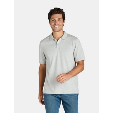 George Men's Interlock Polo Shirt with Short Sleeves, Sizes S-3XL