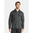 thumbnail image 1 of George Men's and Big Men's Knit Shacket with Microfleece Lining, Midweight, Sizes S-3XL, 1 of 5