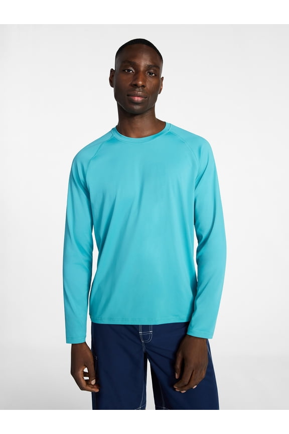 Men's and Big Men's Sun Shirt with Long Sleeves, UPF 50+, Sizes S-5XL