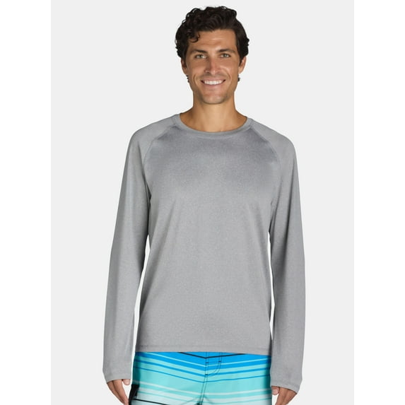 George Men's and Big Men's Sun Shirt with Long Sleeves, UPF 50+, Sizes S-5XL