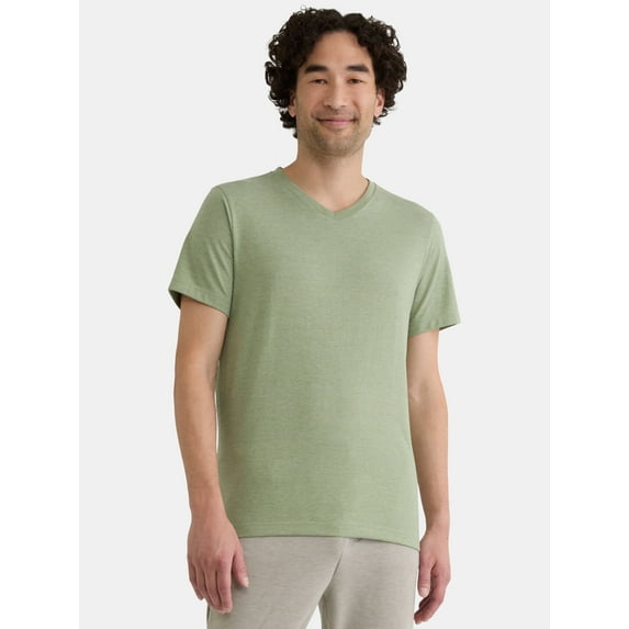 George Men's and Big Men's Lightweight V-Neck Tee with Short Sleeves, Sizes XS-3XL