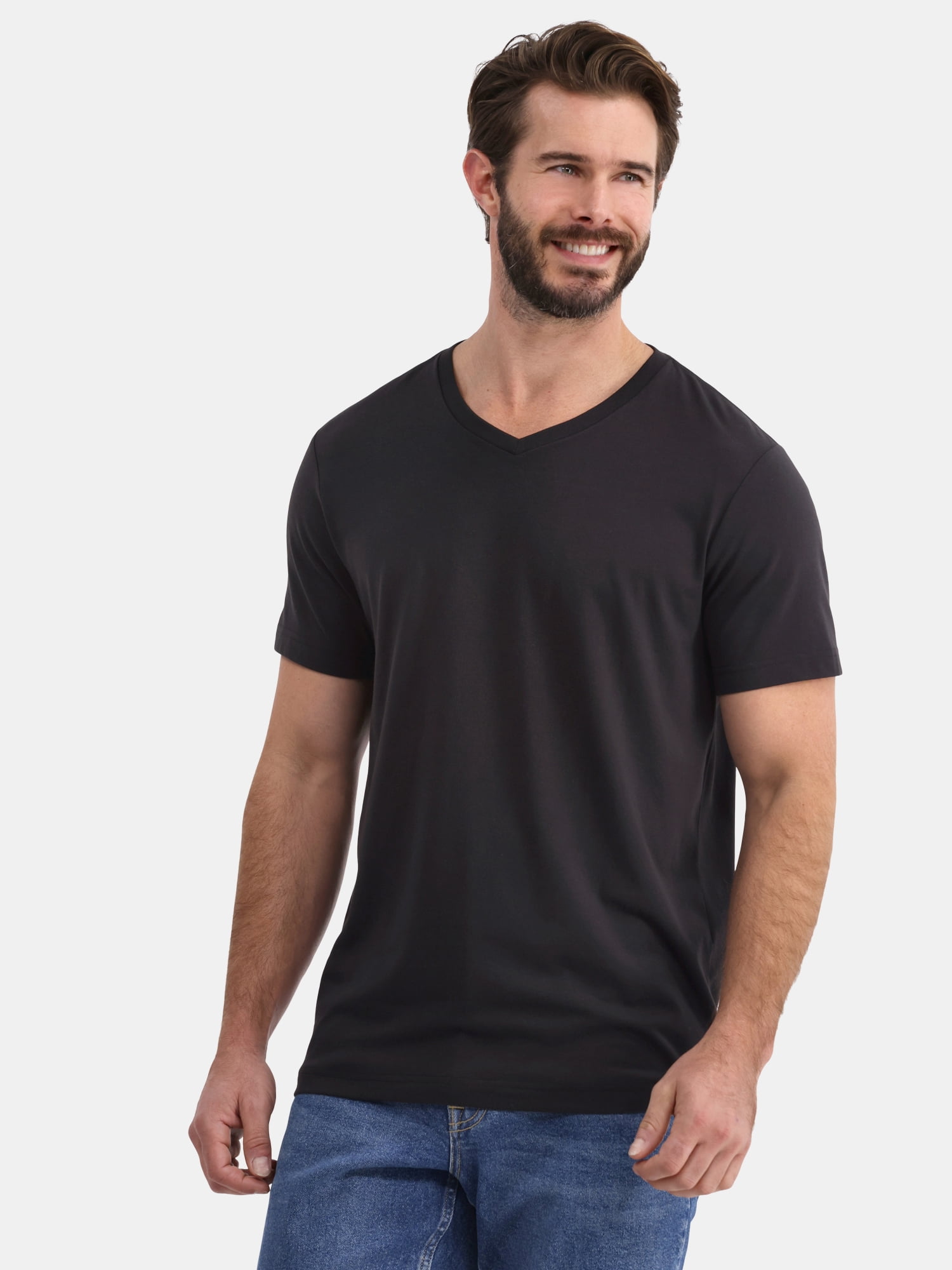 George Lightweight V Neck Tee - Moisture-Wicking - Walmart.com