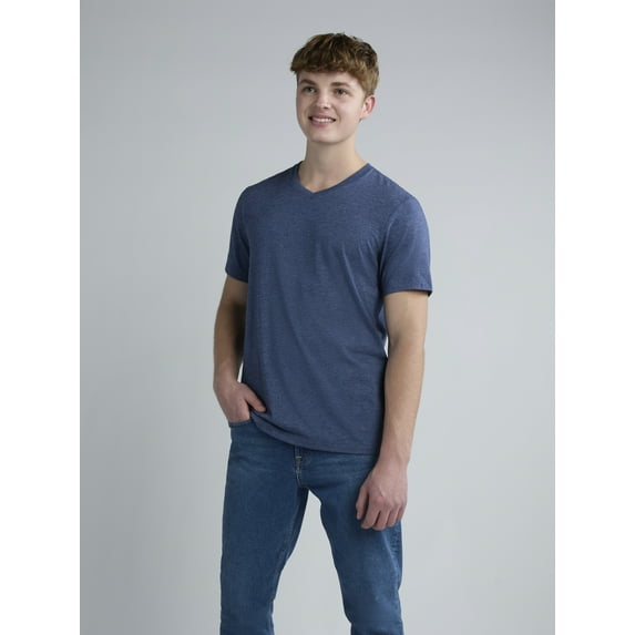 George Men's and Big Men's Lightweight V-Neck Tee with Short Sleeves, Sizes XS-3XL
