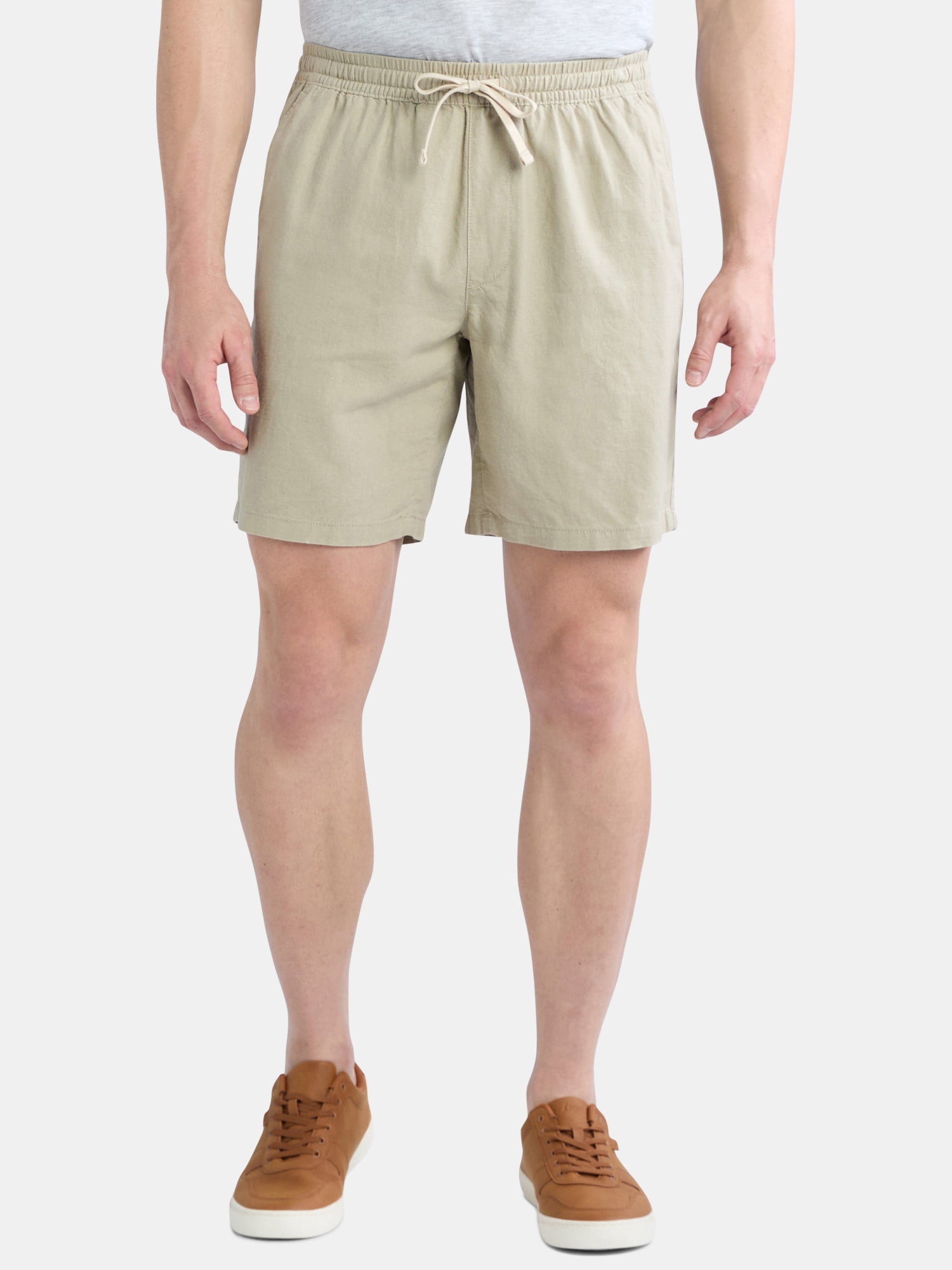 George Men's and Big Men's Linen Shorts