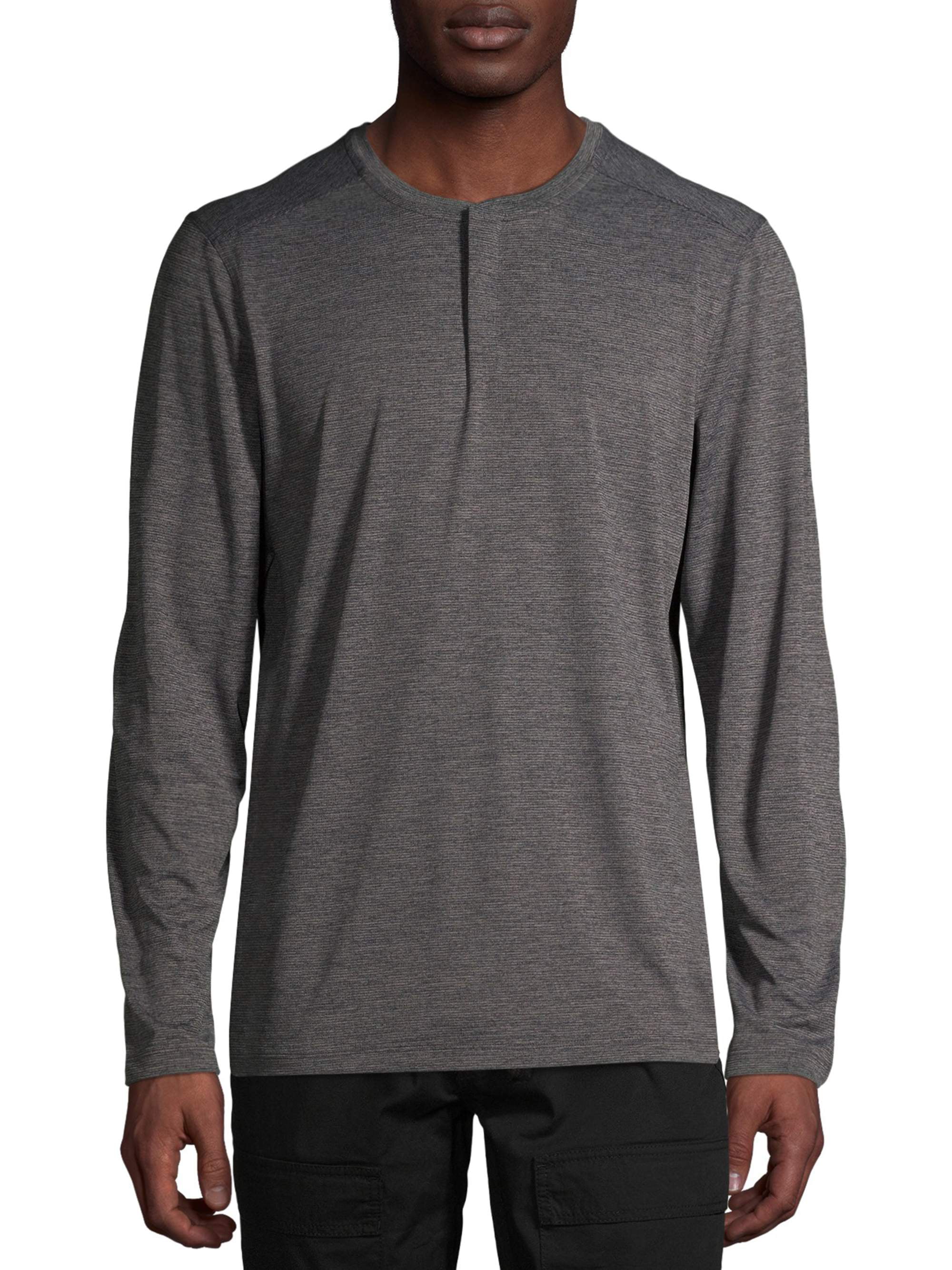 George Men's and Big Men's Long Sleeve Performance Henley, up to Size ...
