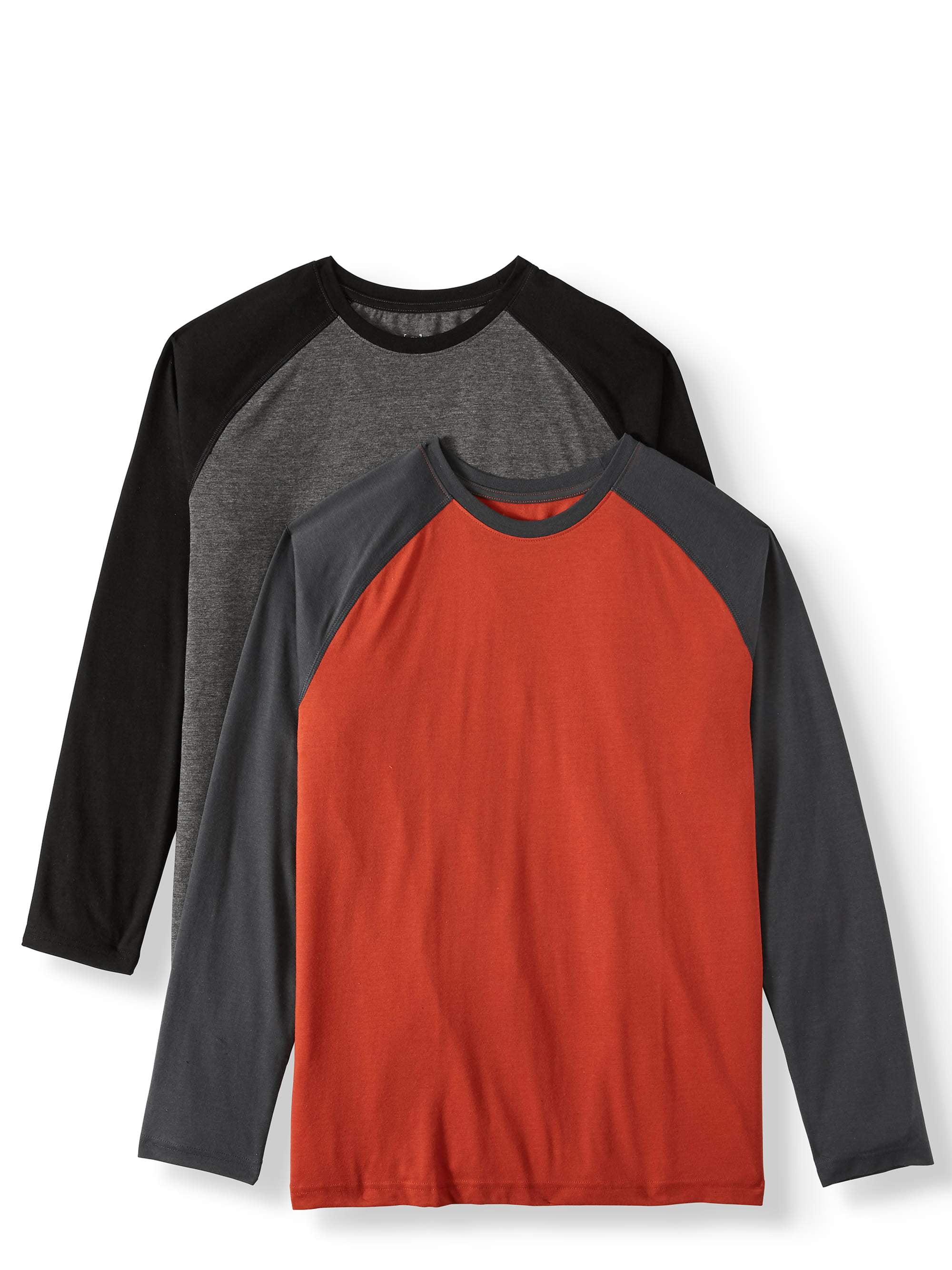 Men's Orange 3's Company Long Sleeve Raglan Shooting T-Shirt