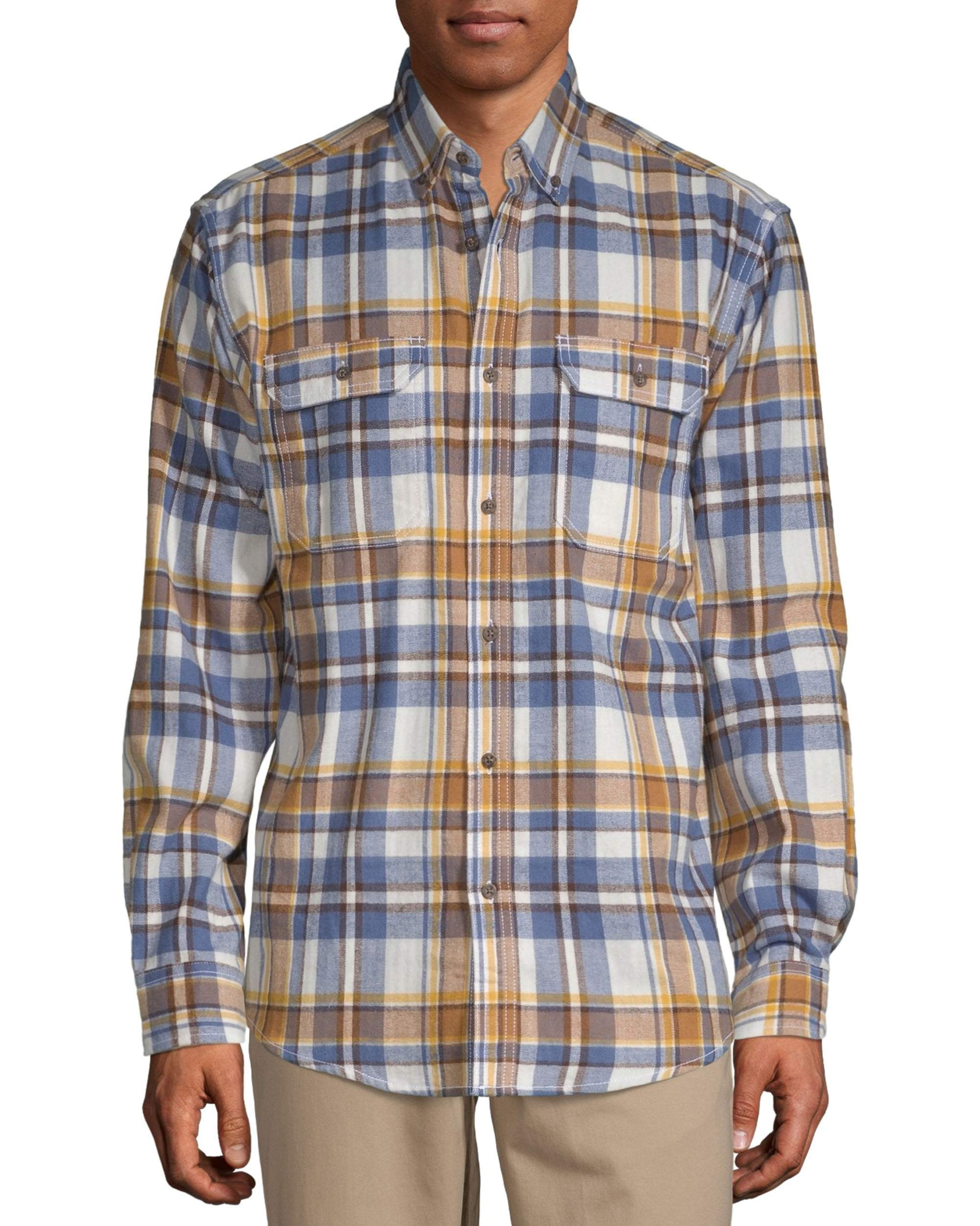 New York Giants Wordmark Mens Long Sleeve Flannel Shirt - CLARKtoys