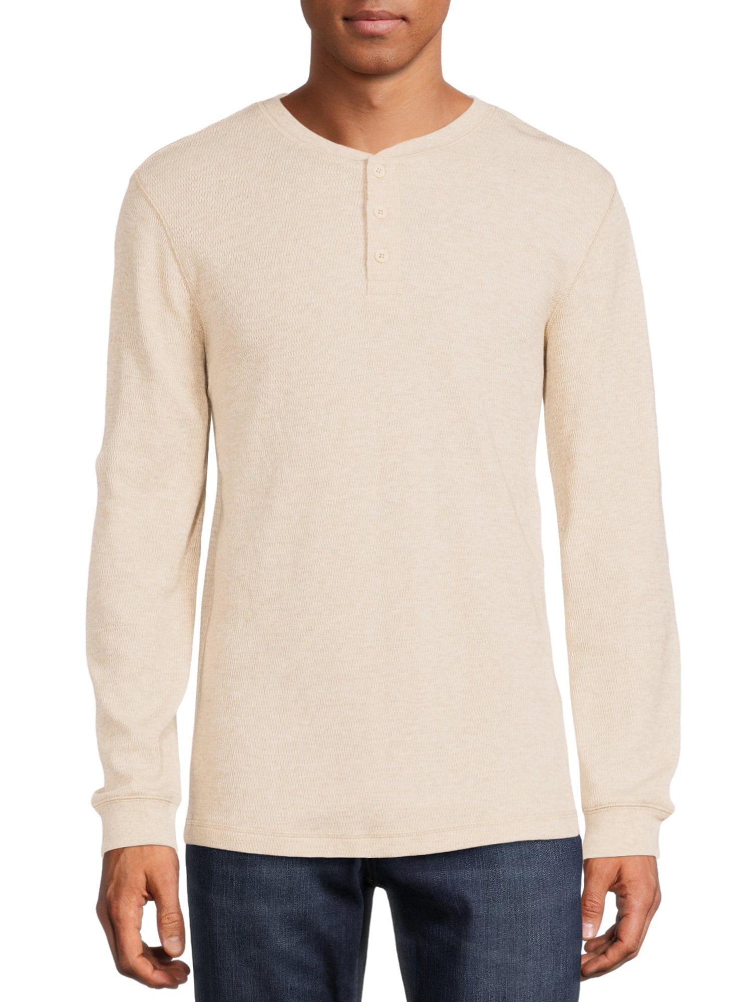 George Men's and Big Men's Long Sleeve Thermal Henley Shirt - Walmart.com