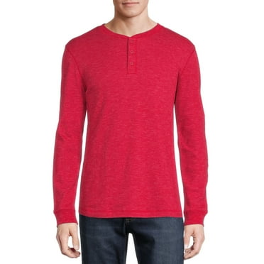 George Men's and Big Men's Long Sleeve Thermal Henley Shirt