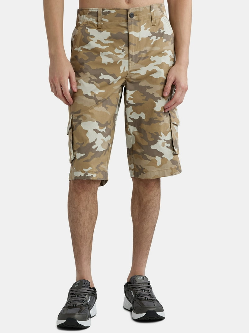 George Men's Cargo Shorts 14 inch Inseam Relaxed Fit Cotton