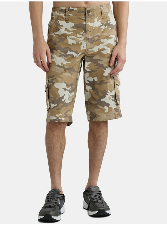 Men's and Big Men's Messenger Cargo Shorts, 14" Inseam, Sizes 30-42