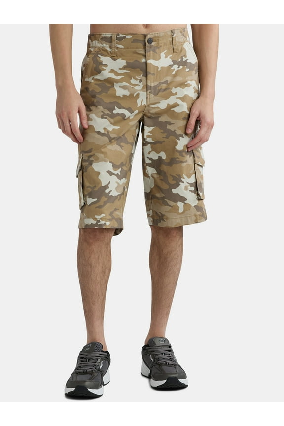 Men's and Big Men's Messenger Cargo Shorts, 14" Inseam, Sizes 30-42