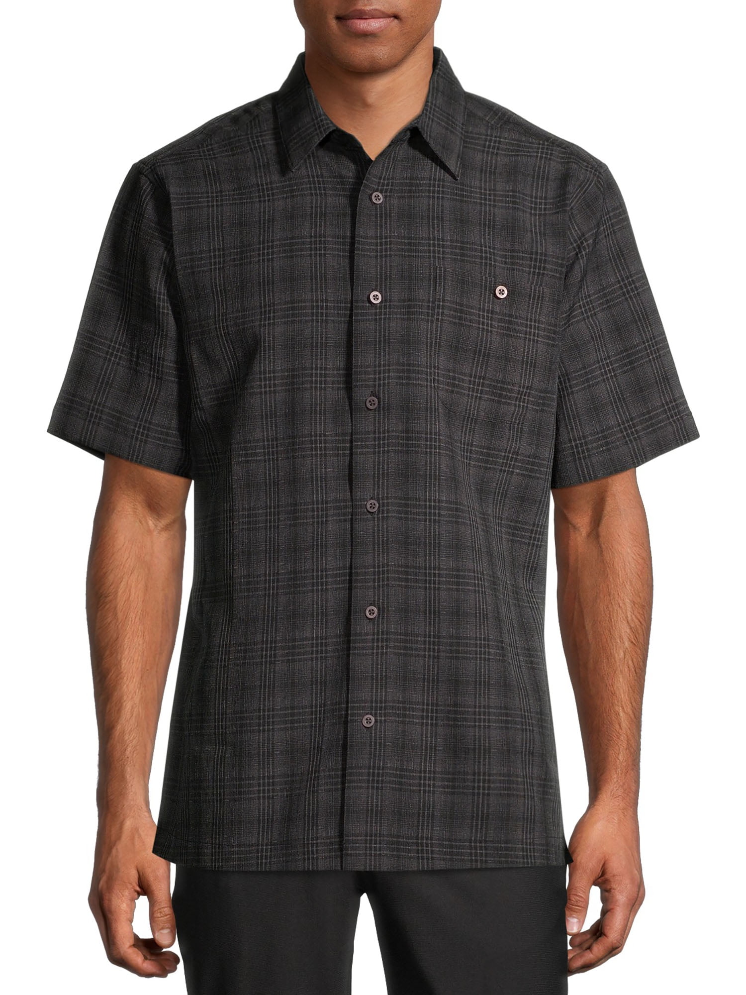 George Men's and Big Men's Microfiber Shirt, up to 5XL - Walmart.com