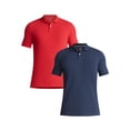 thumbnail image 1 of George Men's & Big Men's Active Fit 2-Pack Pique Polo Shirt, Sizes XS-3XL, 1 of 7