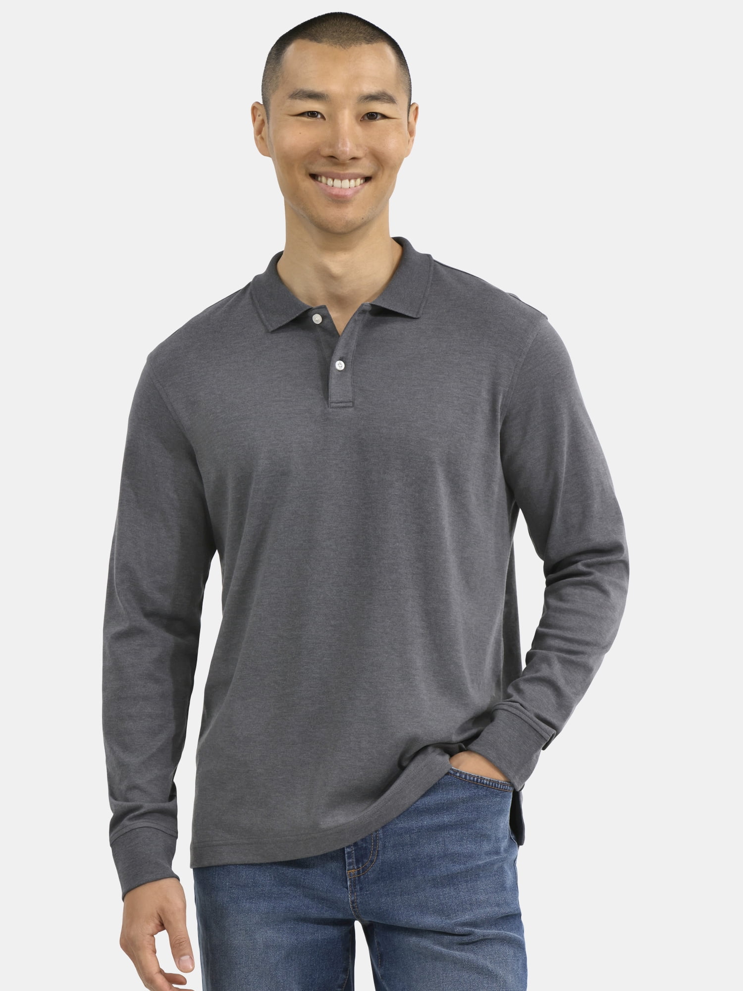 George Men's & Big Men's Active Fit 2-Pack Pique Polo Shirt, Sizes XS-3XL