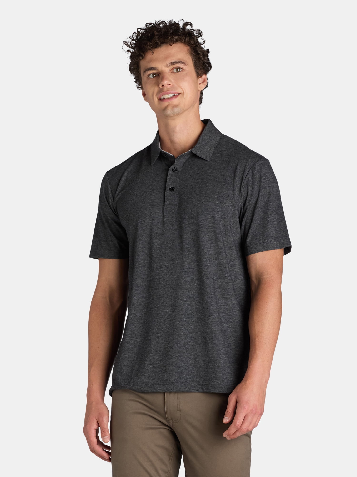 George Men's and Big Men's Poly Polo Shirt, Sizes S-3XL - Walmart