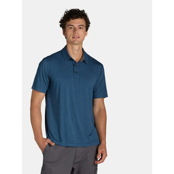 George Men’s and Big Men's Poly Polo Shirt, Sizes S-3XL