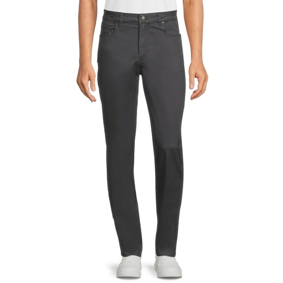 George Men’s and Big Men’s Premium 5 Pocket Garment Washed Pants, Sizes 29-44