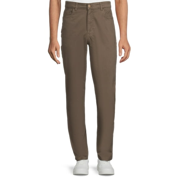 George Men’s and Big Men’s Premium 5 Pocket Garment Washed Pants, Sizes 29-44