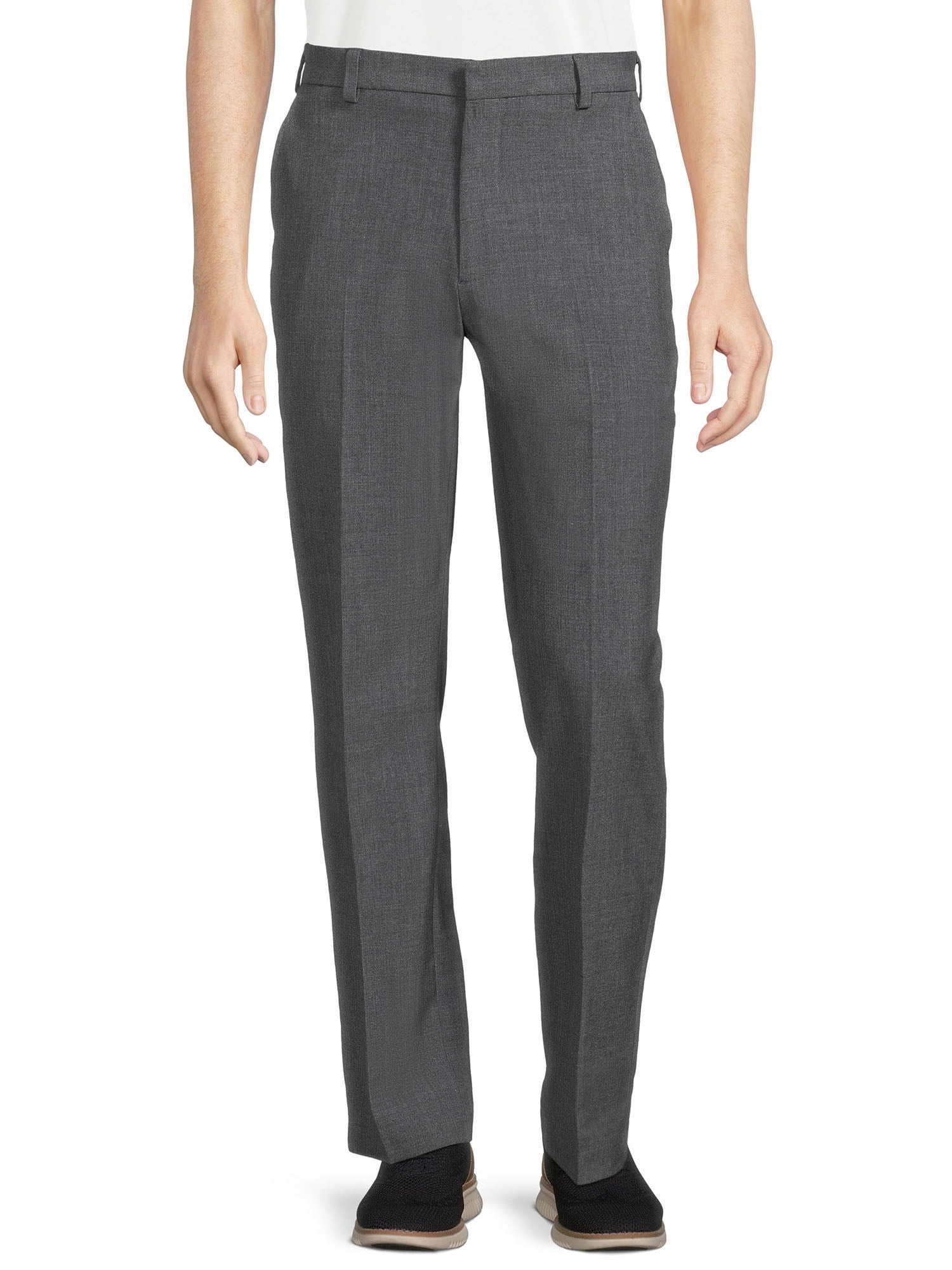 George Men's and Big Men's Premium Comfort Flat Front Suit Pants