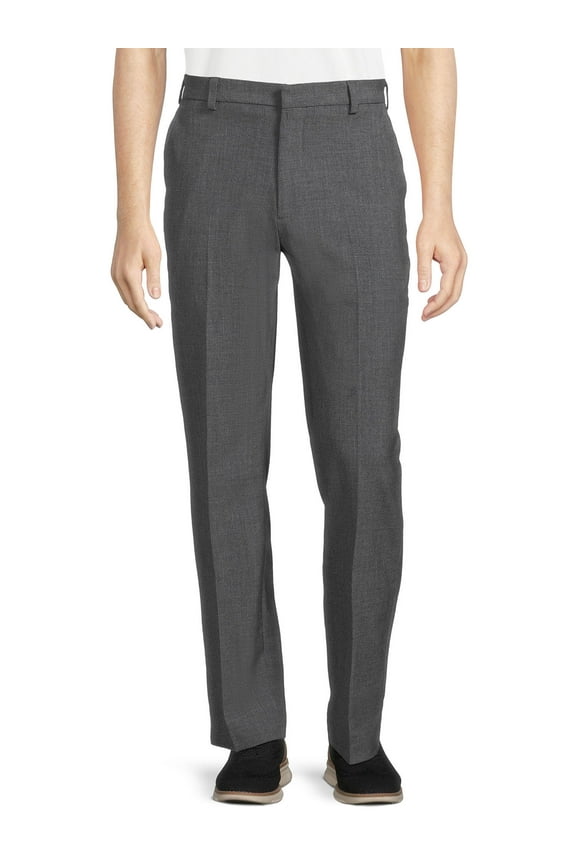 Men’s and Big Men’s Premium Comfort Flat Front Suit Pants