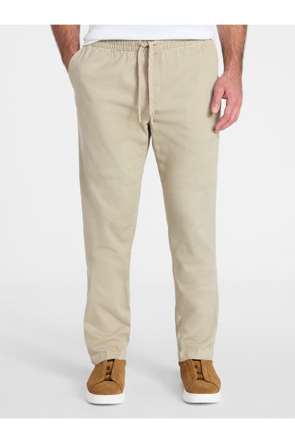 Men's & Big Men's Pull On Chino Pants, 31.5" Inseam, Sizes XS-2XL