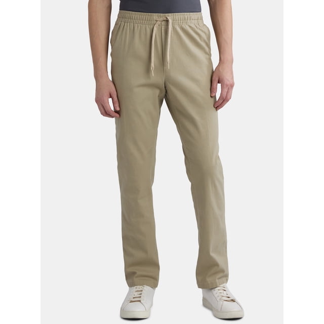 George Men's and Big Men's Pull On Chino Pants, 31.5" Inseam, Sizes XS ...
