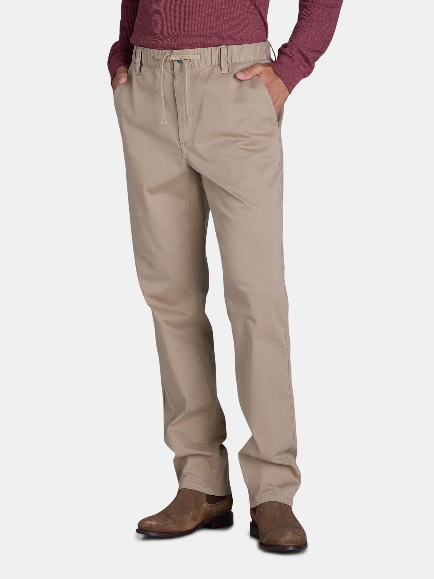 George Men's and Big Men’s Pull On Chino Pants, Sizes S-2XL