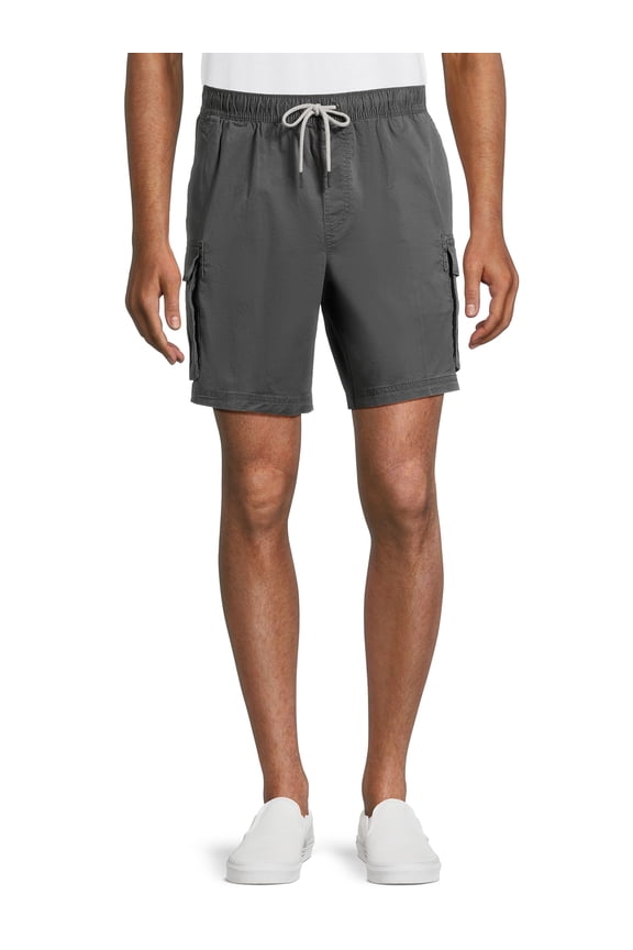 Men's and Big Men's Pull on Stretch Cargo Shorts, Sizes S-2XL