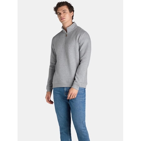 George Men's and Big Men's Quarter Zip Pullover, Sizes S-3XL