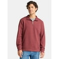 thumbnail image 1 of George Men's and Big Men's Pique Fleece Quarter Zip Pullover with Long Sleeves, Sizes S-3XL, 1 of 5