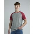 thumbnail image 1 of George Men's and Big Men's Raglan Tee, Sizes S-3XL, 1 of 5