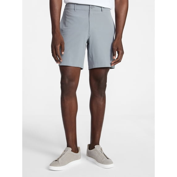 George Men's and Big Men's Seersucker Shorts, 8 in Inseam, Sizes S-3XL