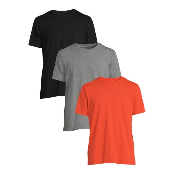 George Men's and Big Men's Short Sleeve Crew Tee, 3-Pack, Sizes XS-3XL