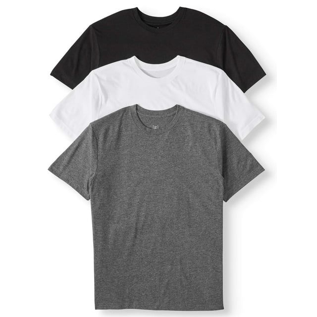 George Men's and Big Men's Short Sleeve Crew Tee - 3-Pack, Up To Size ...